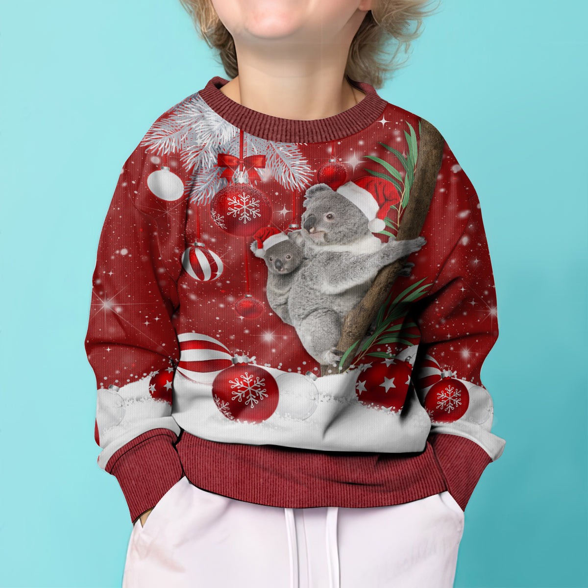 australia-christmas-kid-ugly-christmas-sweater-santa-koala-ver02