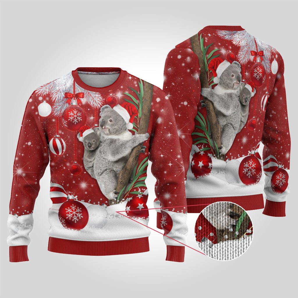 australia-christmas-ugly-christmas-sweater-santa-koala-ver02