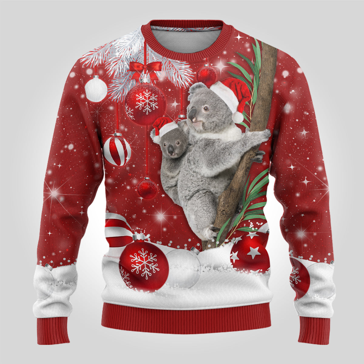 australia-christmas-ugly-christmas-sweater-santa-koala-ver02