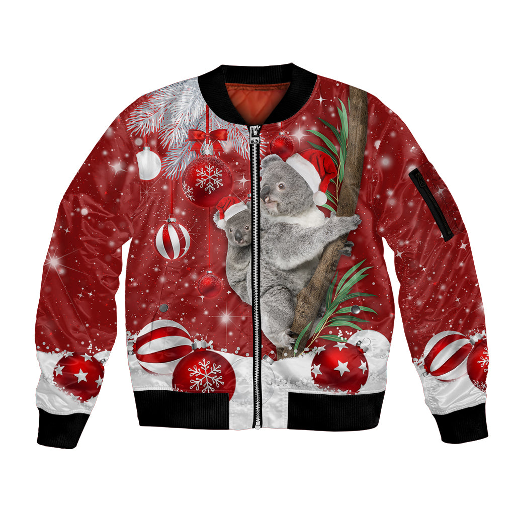 australia-christmas-sleeve-zip-bomber-jacket-santa-koala-ver02