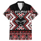 Personalised Taniko Motifs Aotearoa Family Matching Mermaid Dress and Hawaiian Shirt Waitangi Kowhaiwhai Kiwi