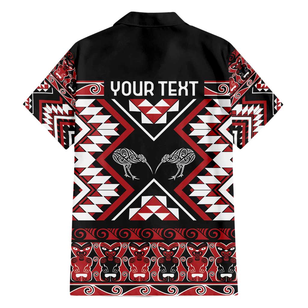 Personalised Taniko Motifs Aotearoa Hawaiian Shirt Waitangi Kowhaiwhai Kiwi