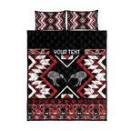 Personalised Taniko Motifs Aotearoa Quilt Bed Set Waitangi Kowhaiwhai Kiwi