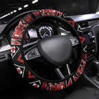 Taniko Motifs Aotearoa Steering Wheel Cover Waitangi Kowhaiwhai Kiwi