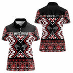 Personalised Taniko Motifs Aotearoa Women Polo Shirt Waitangi Kowhaiwhai Kiwi