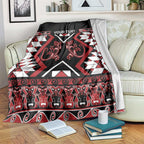 Personalised Aotearoa Waitangi Blanket Taniko Motifs - Mania Gecko