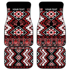 Personalised Aotearoa Waitangi Car Mats Taniko Motifs - Mania Gecko