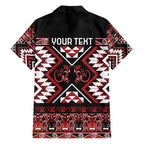 Personalised Aotearoa Waitangi Hawaiian Shirt Taniko Motifs - Mania Gecko