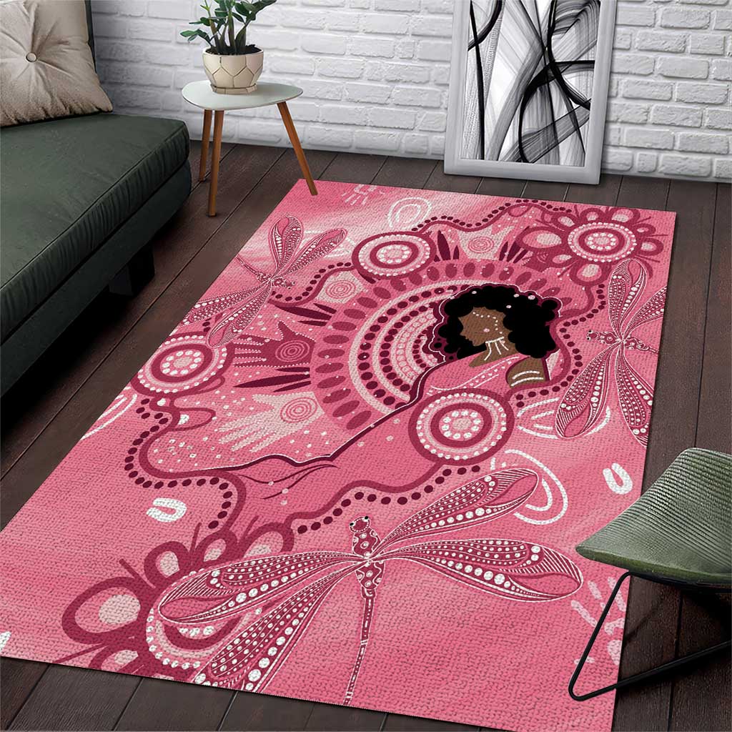 Australia Women's Day Aboriginal Area Rug Mother's Love