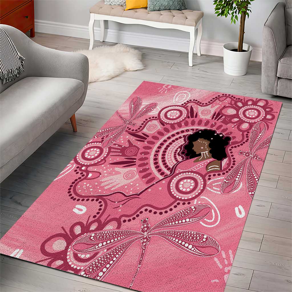 Australia Women's Day Aboriginal Area Rug Mother's Love