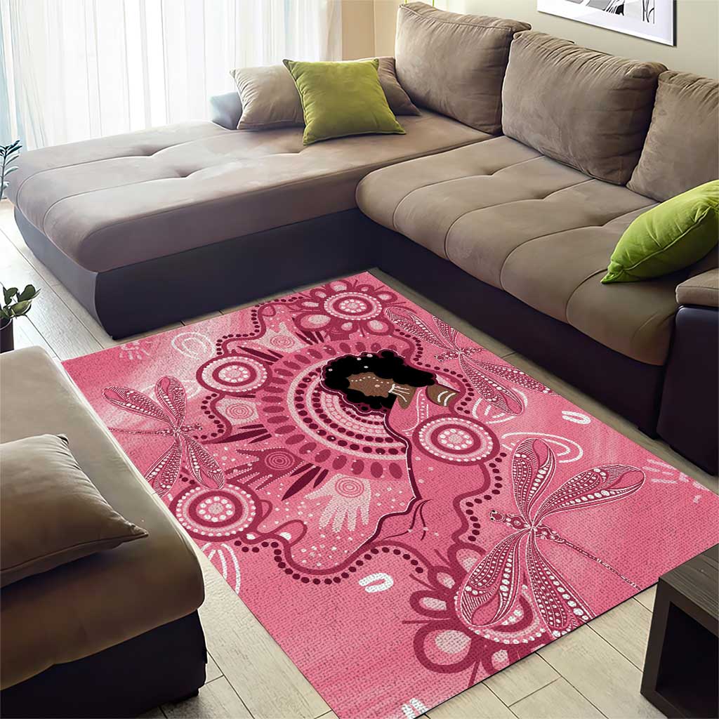 Australia Women's Day Aboriginal Area Rug Mother's Love