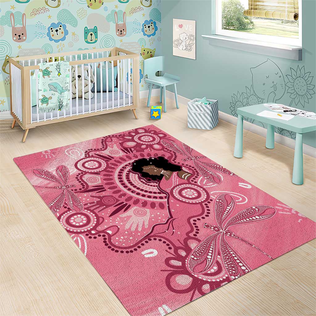 Australia Women's Day Aboriginal Area Rug Mother's Love