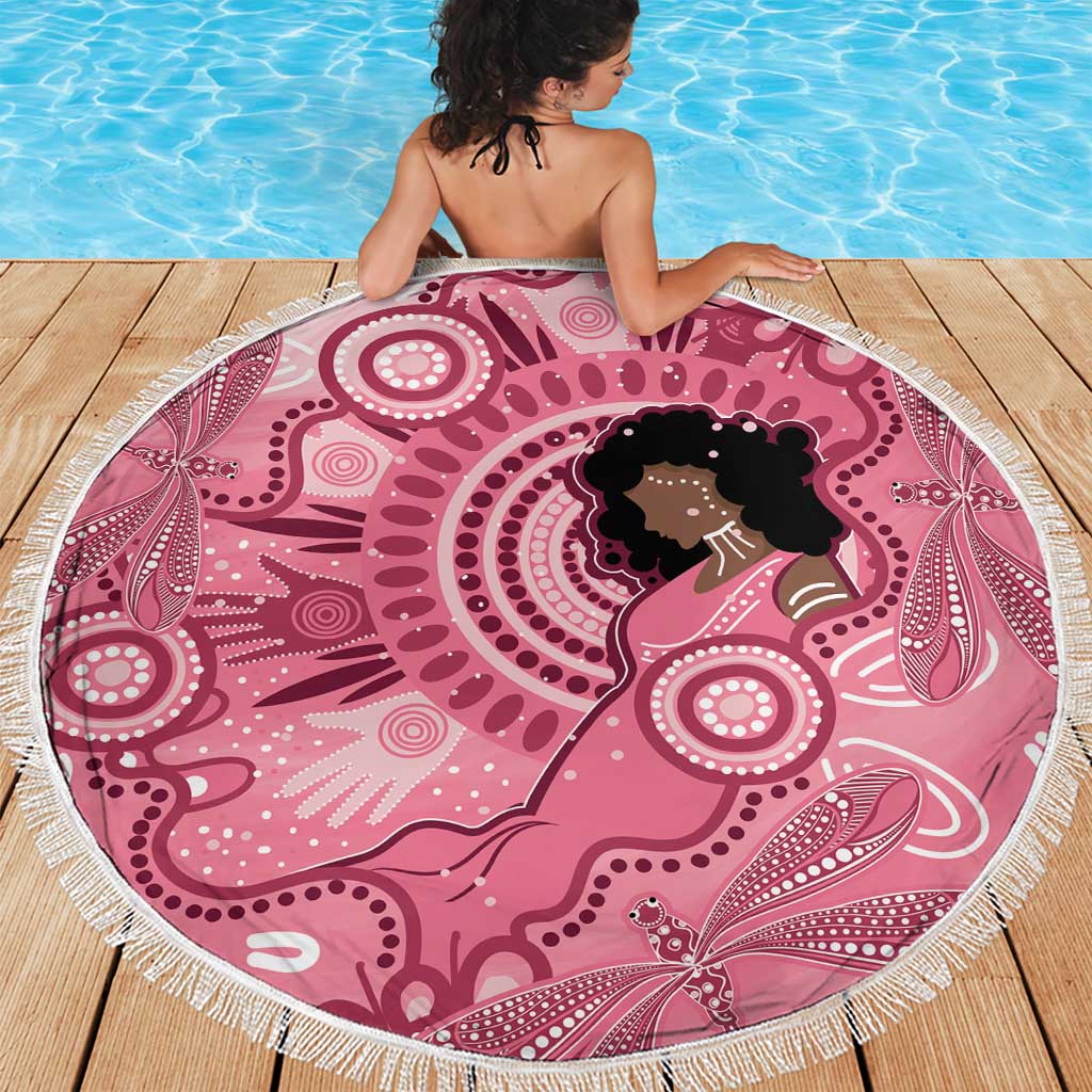 Australia Women's Day Aboriginal Beach Blanket Mother's Love