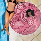 Australia Women's Day Aboriginal Beach Blanket Mother's Love