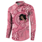Australia Women's Day Aboriginal Button Sweatshirt Mother's Love