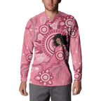 Australia Women's Day Aboriginal Button Sweatshirt Mother's Love