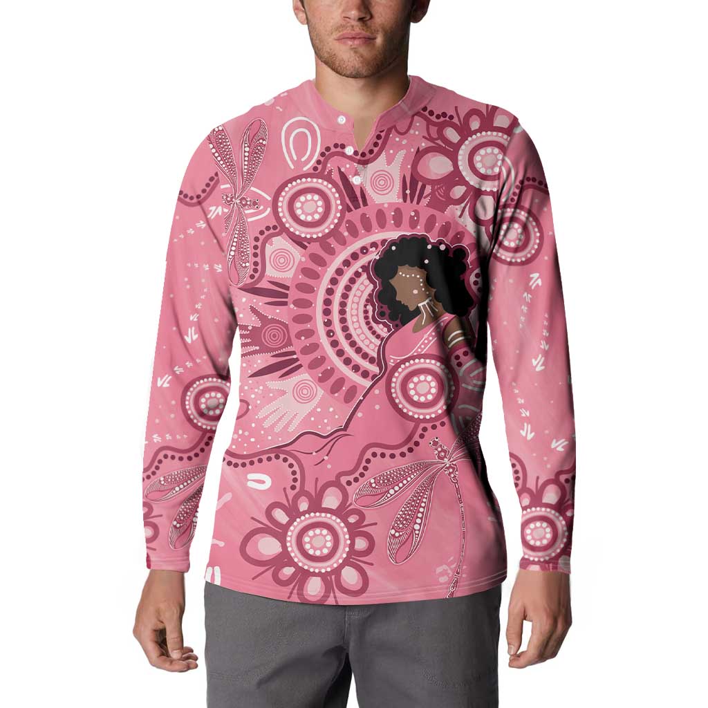 Australia Women's Day Aboriginal Button Sweatshirt Mother's Love