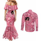 Australia Women's Day Aboriginal Couples Matching Mermaid Dress and Long Sleeve Button Shirt Mother's Love