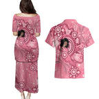 Australia Women's Day Aboriginal Couples Matching Puletasi and Hawaiian Shirt Mother's Love