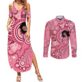 Australia Women's Day Aboriginal Couples Matching Summer Maxi Dress and Long Sleeve Button Shirt Mother's Love