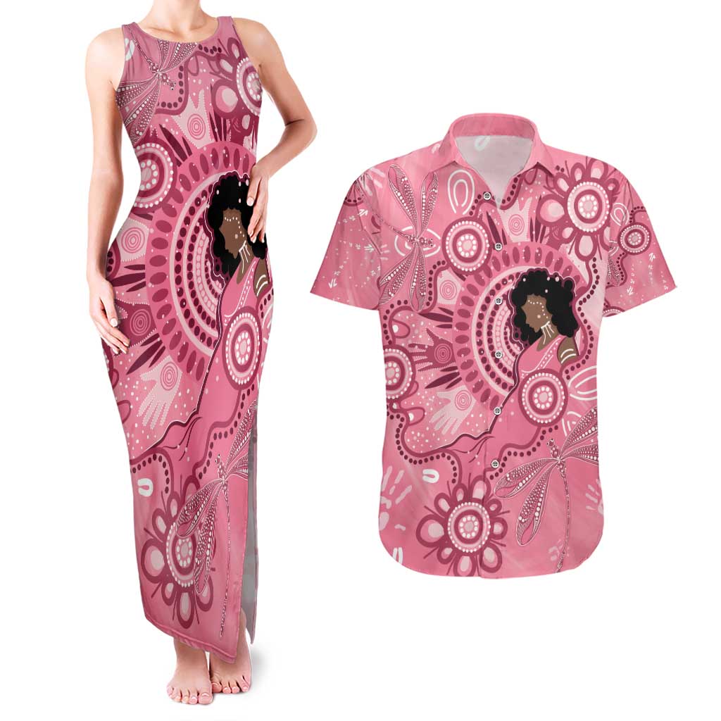 Australia Women's Day Aboriginal Couples Matching Tank Maxi Dress and Hawaiian Shirt Mother's Love