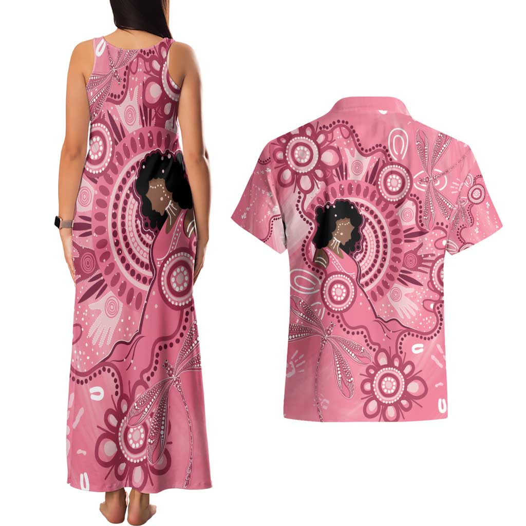 Australia Women's Day Aboriginal Couples Matching Tank Maxi Dress and Hawaiian Shirt Mother's Love