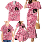 Australia Women's Day Aboriginal Family Matching Mermaid Dress and Hawaiian Shirt Mother's Love