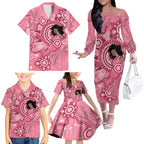 Australia Women's Day Aboriginal Family Matching Off The Shoulder Long Sleeve Dress and Hawaiian Shirt Mother's Love