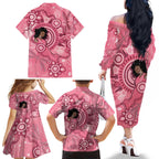 Australia Women's Day Aboriginal Family Matching Off The Shoulder Long Sleeve Dress and Hawaiian Shirt Mother's Love