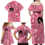 Australia Women's Day Aboriginal Family Matching Off Shoulder Maxi Dress and Hawaiian Shirt Mother's Love