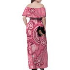 Australia Women's Day Aboriginal Family Matching Off Shoulder Maxi Dress and Hawaiian Shirt Mother's Love