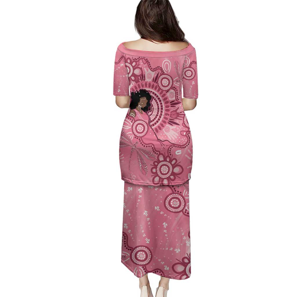 Australia Women's Day Aboriginal Family Matching Puletasi and Hawaiian Shirt Mother's Love