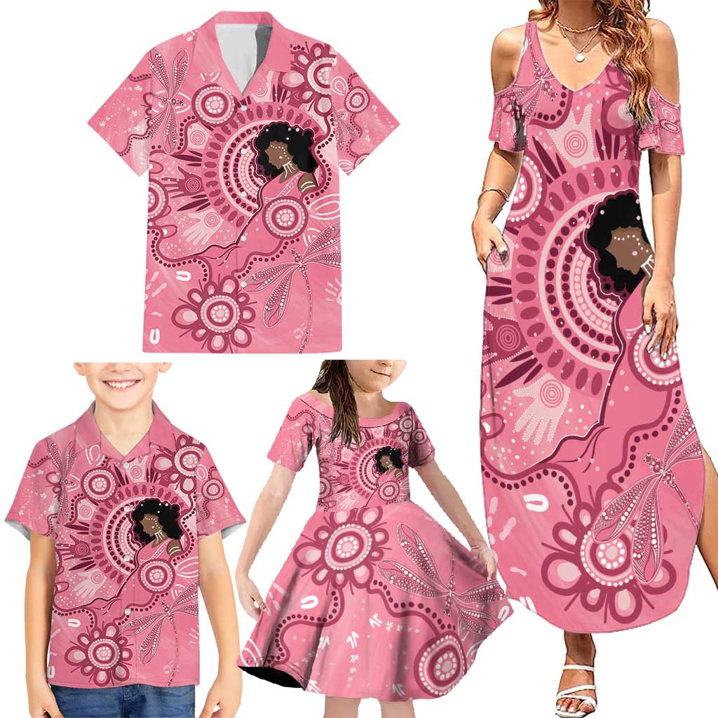 Australia Women's Day Aboriginal Family Matching Summer Maxi Dress and Hawaiian Shirt Mother's Love