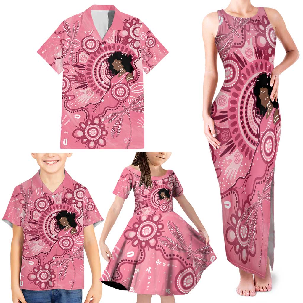 Australia Women's Day Aboriginal Family Matching Tank Maxi Dress and Hawaiian Shirt Mother's Love