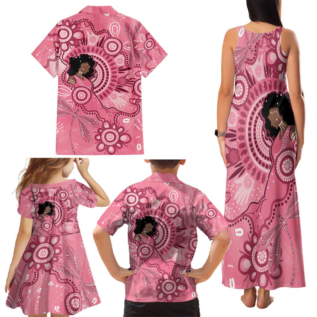 Australia Women's Day Aboriginal Family Matching Tank Maxi Dress and Hawaiian Shirt Mother's Love