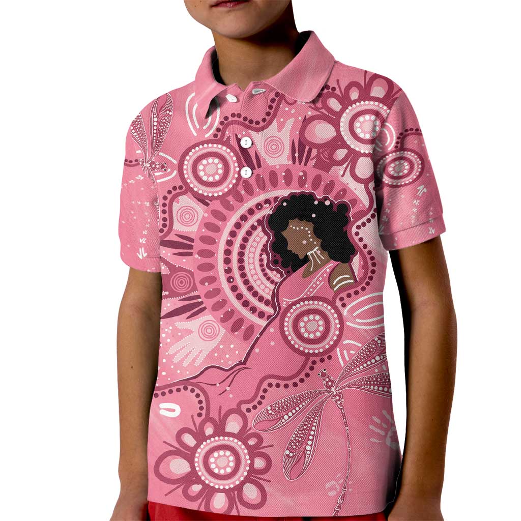 Australia Women's Day Aboriginal Kid Polo Shirt Mother's Love
