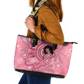 Australia Women's Day Aboriginal Leather Tote Bag Mother's Love