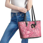 Australia Women's Day Aboriginal Leather Tote Bag Mother's Love