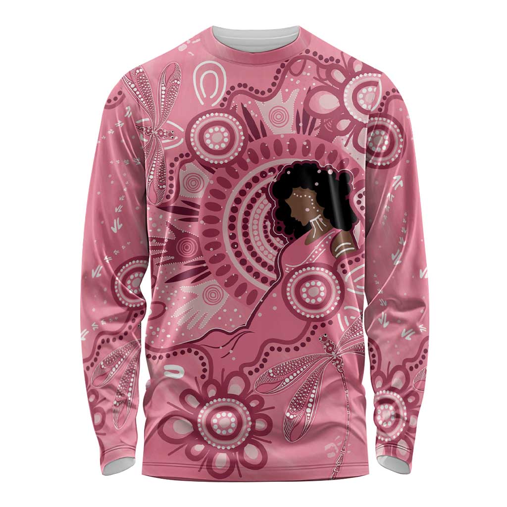 Australia Women's Day Aboriginal Long Sleeve Shirt Mother's Love