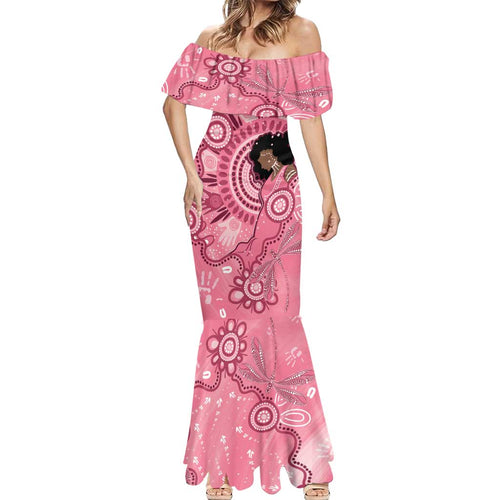 Australia Women's Day Aboriginal Mermaid Dress Mother's Love