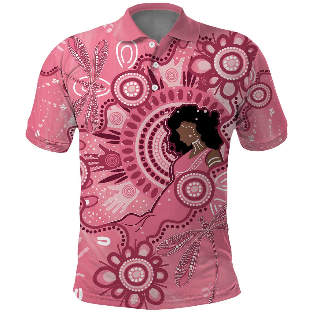 Australia Women's Day Aboriginal Polo Shirt Mother's Love