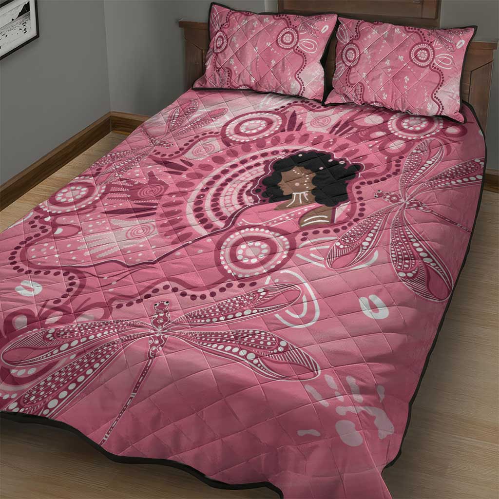 Australia Women's Day Aboriginal Quilt Bed Set Mother's Love
