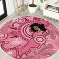 Australia Women's Day Aboriginal Round Carpet Mother's Love