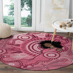 Australia Women's Day Aboriginal Round Carpet Mother's Love