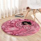 Australia Women's Day Aboriginal Round Carpet Mother's Love