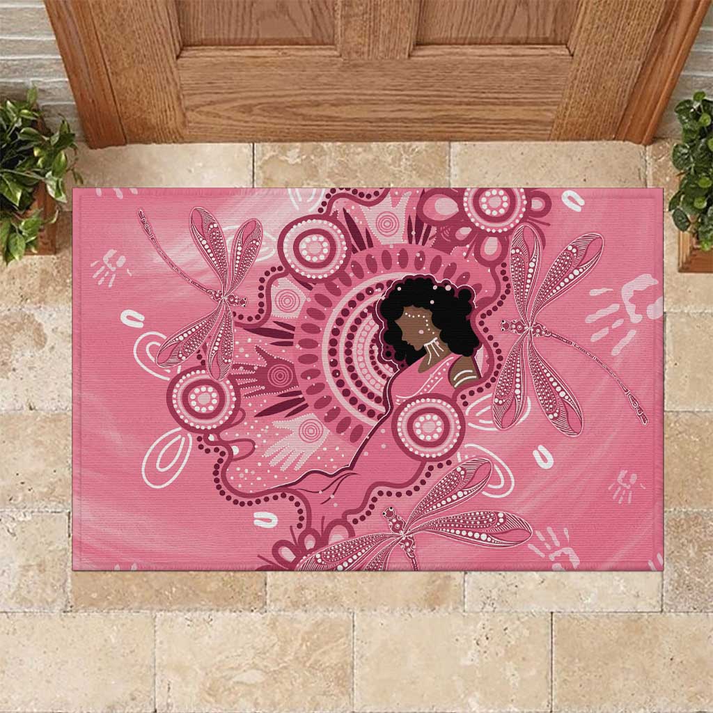 Australia Women's Day Aboriginal Rubber Doormat Mother's Love