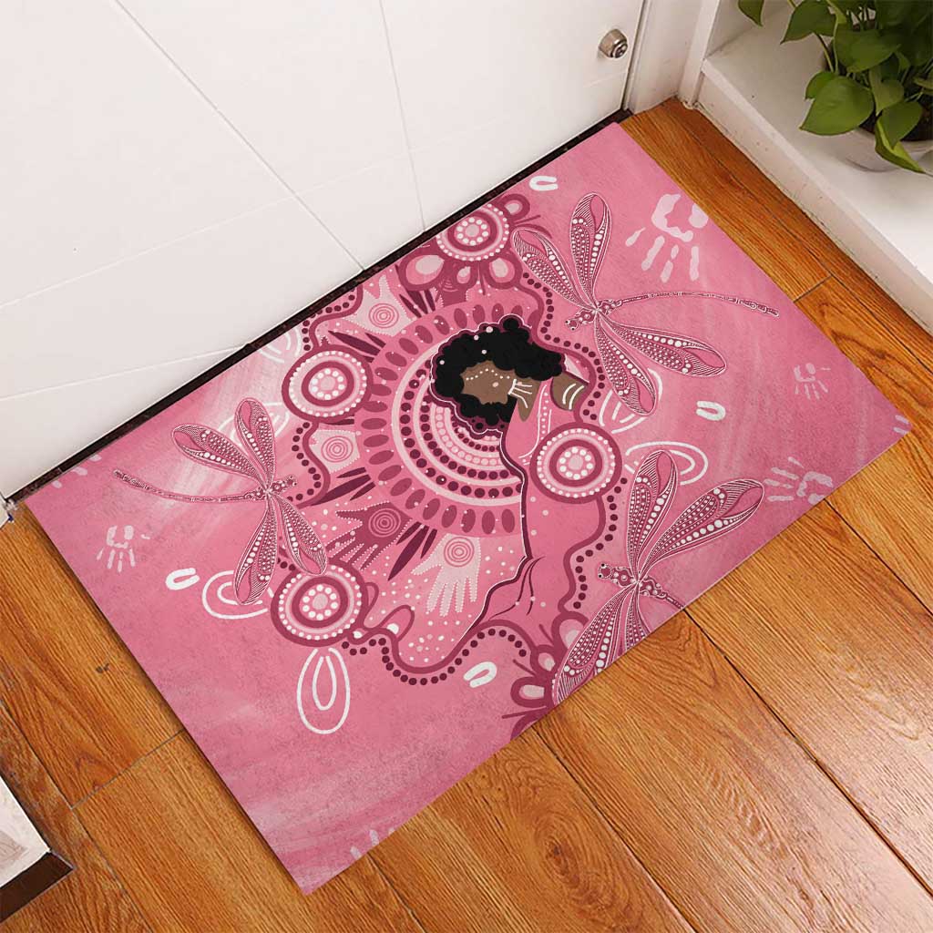 Australia Women's Day Aboriginal Rubber Doormat Mother's Love