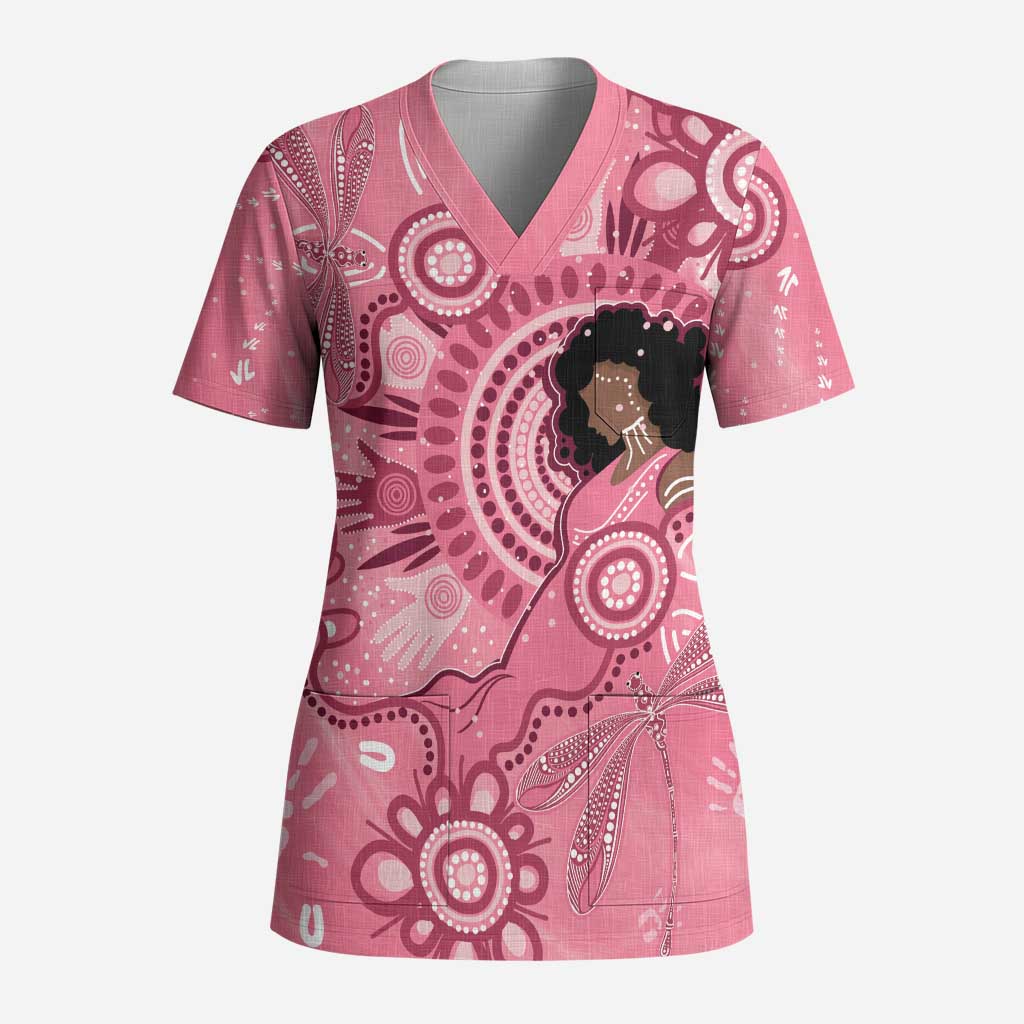 Australia Women's Day Aboriginal Scrub Top Mother's Love - Aussie Hoodie