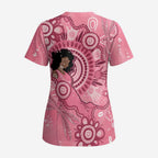 Australia Women's Day Aboriginal Scrub Top Mother's Love - Aussie Hoodie