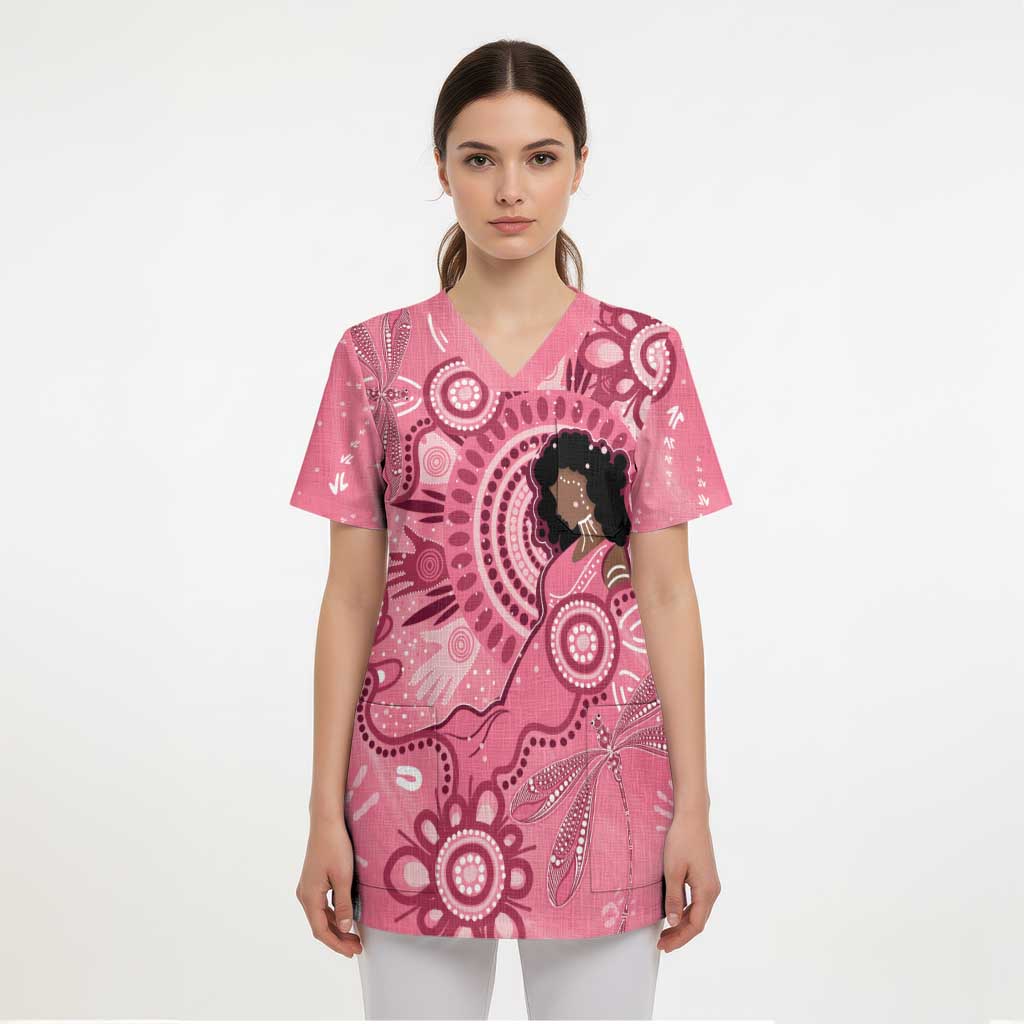 Australia Women's Day Aboriginal Scrub Top Mother's Love - Aussie Hoodie